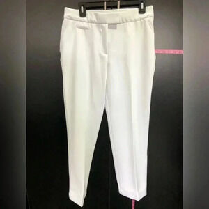 Investments Dressy Trousers/pants, slash pockets,zipper fly,stretch,summer white